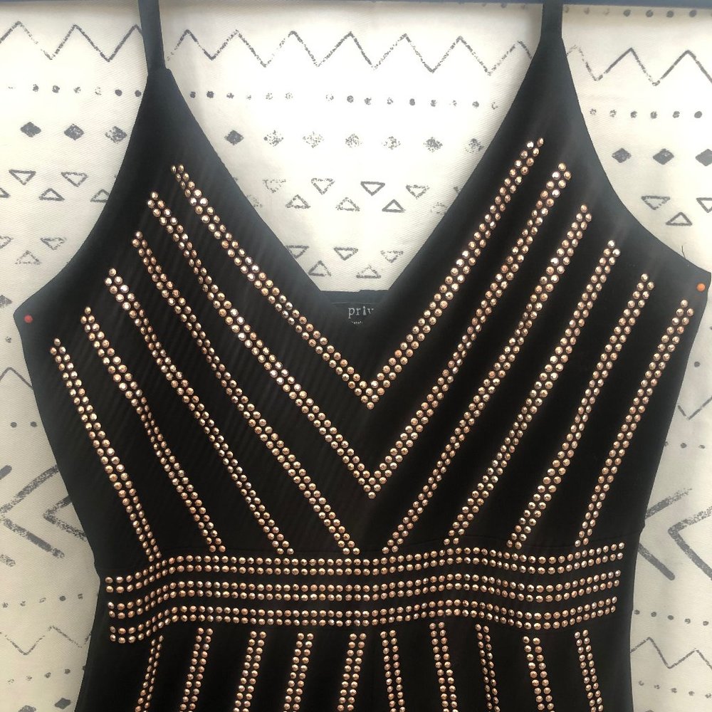 Black and Rose Gold dress Size M